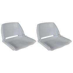 Sièges de bateau 2 pcs Dossier pliable sans oreiller 41x51x48cm 279101