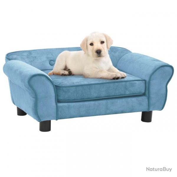 Canap pour chien Turquoise 72x45x30 cm Peluche 171043