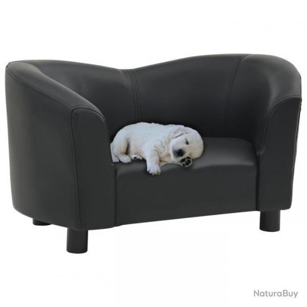 Canap pour chien Noir 67x41x39 cm Similicuir