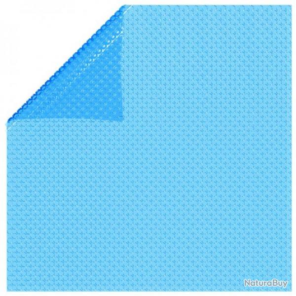 Couverture de piscine rectangulaire 1200x600 cm PE Bleu 92962