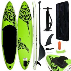 planche SUP gonflable 366x76x15 cm Vert 92742