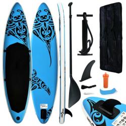 planche SUP gonflable 320x76x15 cm Bleu 92738