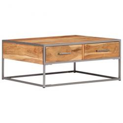 Table basse 75 x 75 x 35 cm Bois solide d'acacia 247585