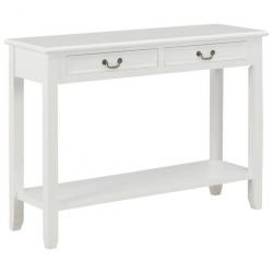 Table console Blanc 110x35x80 cm Bois 249900