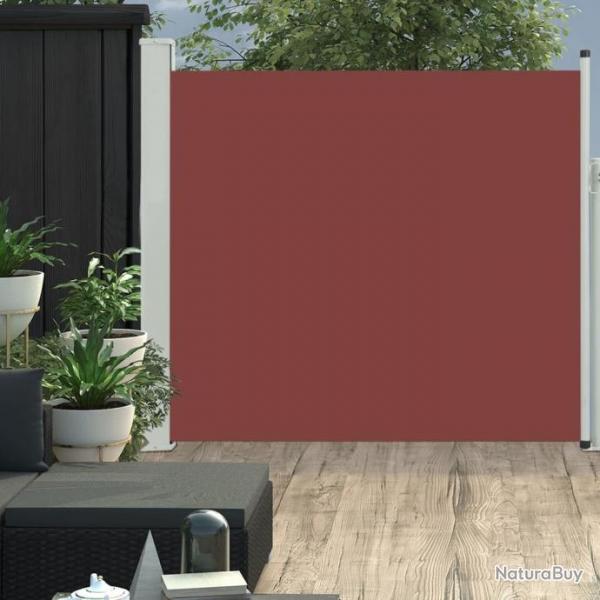 Auvent latral voile rtractable de patio 170x300 cm Marron 48369