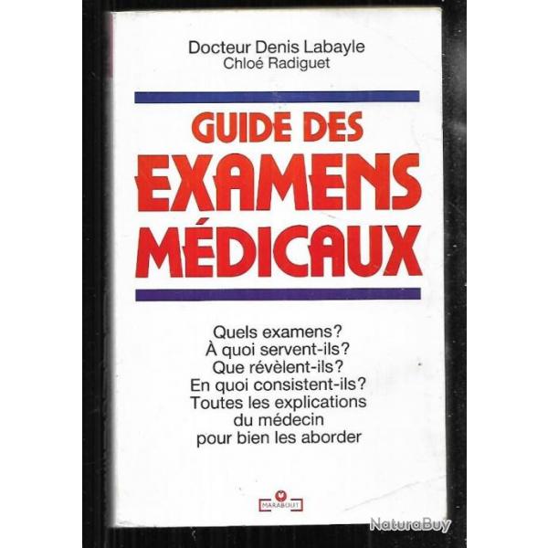 guide des examens mdicaux docteur denis labayle   Marabout service 1612