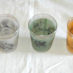 lot de 3 verre de chasse