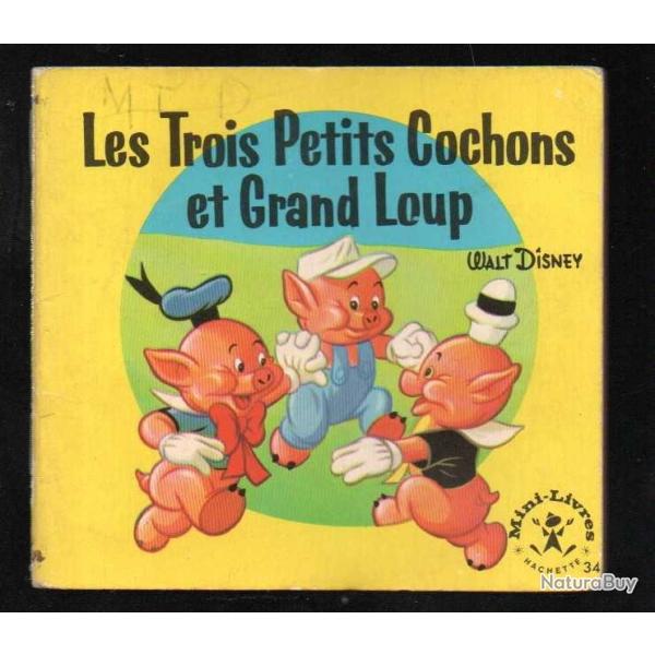 les trois petits cochons et grand loup walt disney mini livres hachette 34  collector