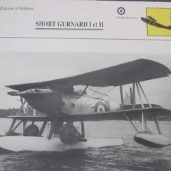 FICHE  AVIATION  TYPE  hydravion a flotteurs   /   SHORT GURNARD I / II  G BRETAGNE