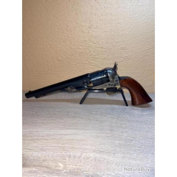 Support / prsentoir noir pour revolver  poudre noire Colt 1861 navy