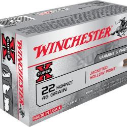 Winchester .22 Hornet Hollow Point 46 gr Boîte de 50