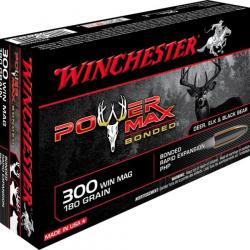 Winchester .300 Win. Mag. Power Max Bonded 180 gr Boîte de 20