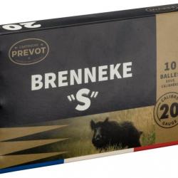 Balle sous-calibrée Prevot Brenneke S C.20/76* Boîte de 10