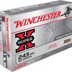 Winchester .243 Win. Power-Point 80 gr Boîte de 20