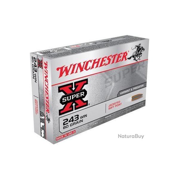 Winchester .243 Win. Power-Point 80 gr Bote de 20