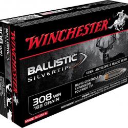 Winchester .308 Win. Ballistic Silvertip 168 gr Boîte de 20