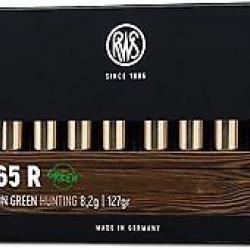 RWS 7x65 R EVO Green 127 gr sans plomb Boîte de 20