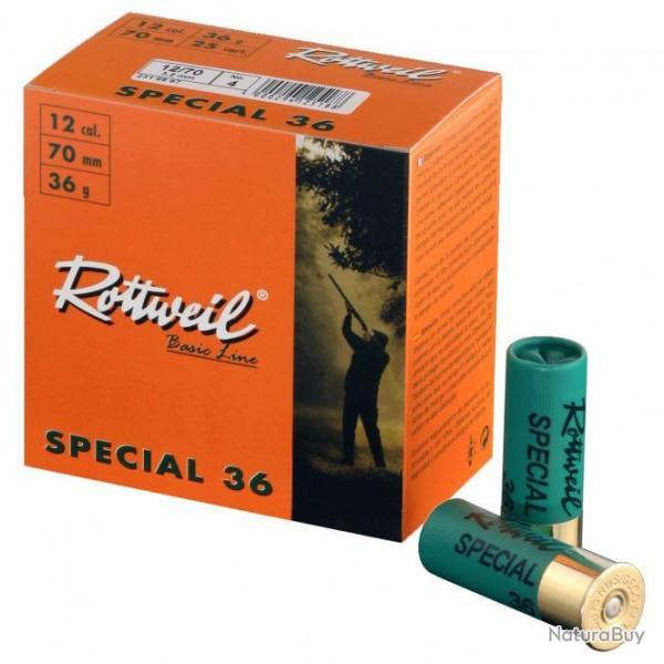 Rottweil Special 36 C.12 70 36g Bote de 25
