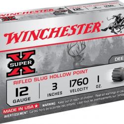 Winchester Super X Hollow Point C.12/76 cartouche à balle* Boîte de 5