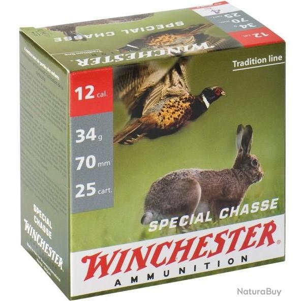 Winchester Spcial Chasse C.12 70 34g plombs nickels Bote de 25