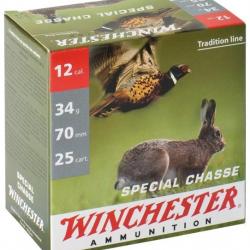 Winchester Spécial Chasse C.12/70 34g plombs nickelés* 7,5 Boîte de 25