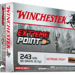 Winchester .243 Win. Extreme Point 95 gr Boîte de 20