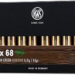 RWS 6.5x68 EVO Green 93 gr sans plomb Boîte de 20