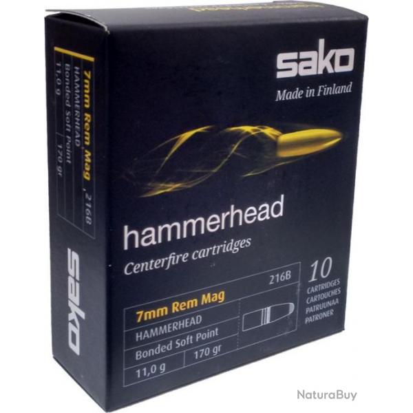 Sako 7 mm Rem. Mag. Hammerhead 170 gr Bote de 10