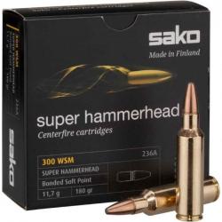 Sako .300 WSM Super Hammerhead 180 gr Boîte de 10
