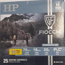 Fiocchi HP 30 Performance C.20 70 30g Boîte de 25