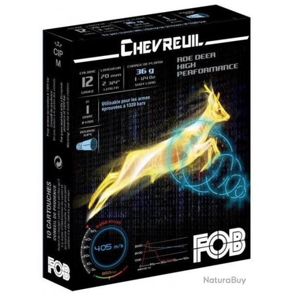 FOB Super Chasse Chevreuil HP C.12/70 36g* 1 Bote de 10