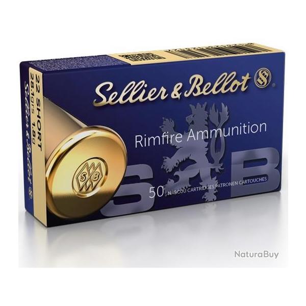 Sellier et Bellot Rimfire Ammunition .22 Short* Boîte de 50