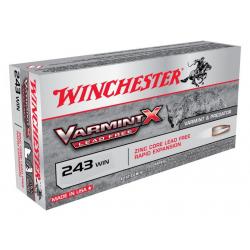 Winchester Varmint-X Lead Free .243 Win. 55 gr sans plomb Boîte de 20