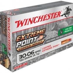 Winchester .30-06 Extreme Point Copper Impact 150 gr sans plomb Boîte de 20