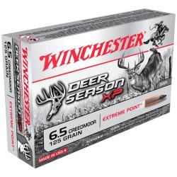 Winchester 6.5 Creedmoor Extreme Point 125 gr Deer Season XP Boîte de 20