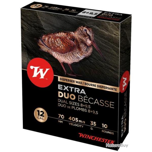 Winchester Extra Duo Bcasse C.12/70 35g* Bote de 10 8 - 9,5