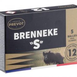 Balle sous-calibrée Prevot Brenneke S C.12/70 boîte de 5* Boîte de 5