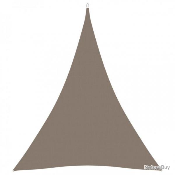 Voile de parasol Tissu Oxford triangulaire 3x4x4 m Taupe 135449