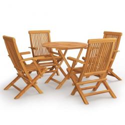 Salon de jardin 5 pcs Bois de teck massif 3059580