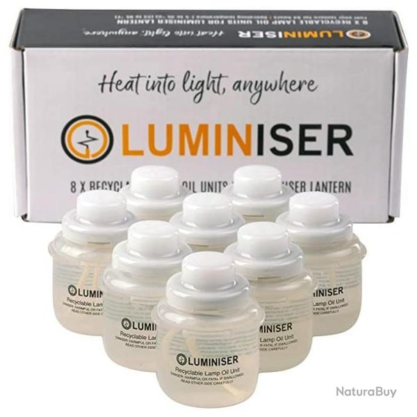 8 recharges lampe  huile pour lanterne led LUMINIZER