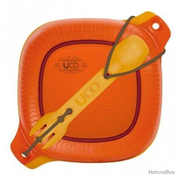 MESSKIT Popote hermtique haute rsistance, set de pices - orange