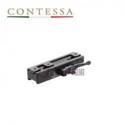 Montage Amovible CONTESSA Rail Picatinny 22mm Tactical pour Schmidt & Bender