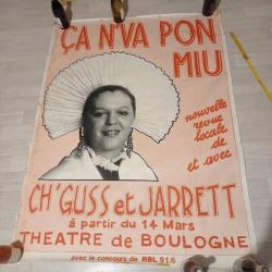 Affiche de la revue locale de Boulogne sur mer, avec Ch'Guss et Jarrett
