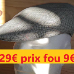 CASQUETTE PINEAU made in FRANCE  vert à carreaux  57   9139-57