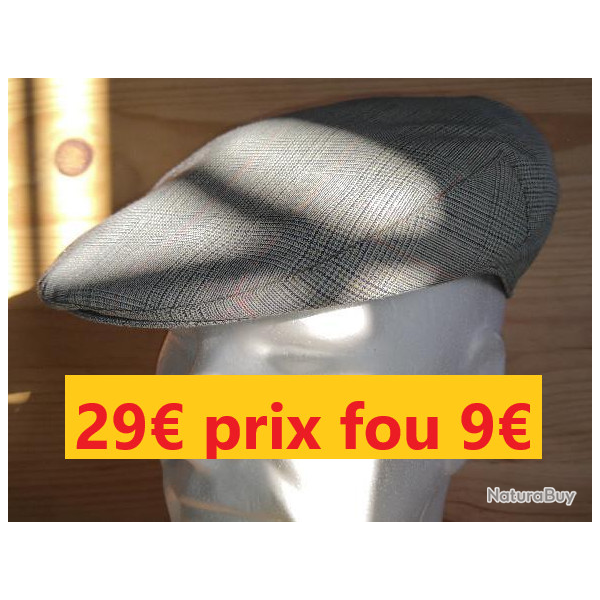CASQUETTE PINEAU made in FRANCE  vert  carreaux  57   9139-57