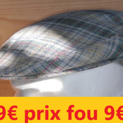 CASQUETTE PINEAU made in FRANCE  vert à carreaux  57   1891-57