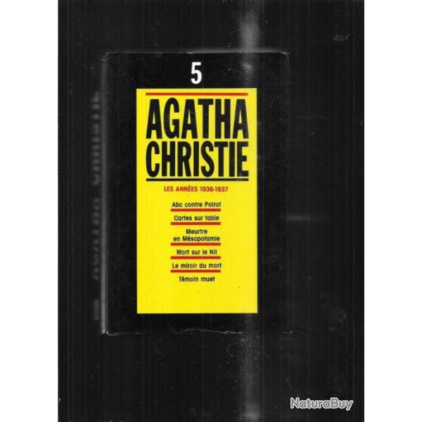 agatha christie compilation  les annes 1936-1937 , 6 titres en 1 volume 5