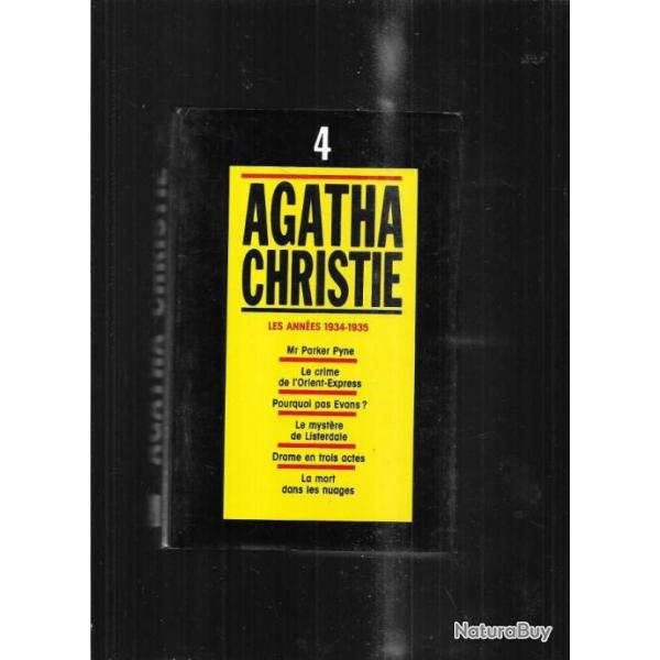 agatha christie compilation  les annes 1934-1935 , 6 titres en 1 volume 4