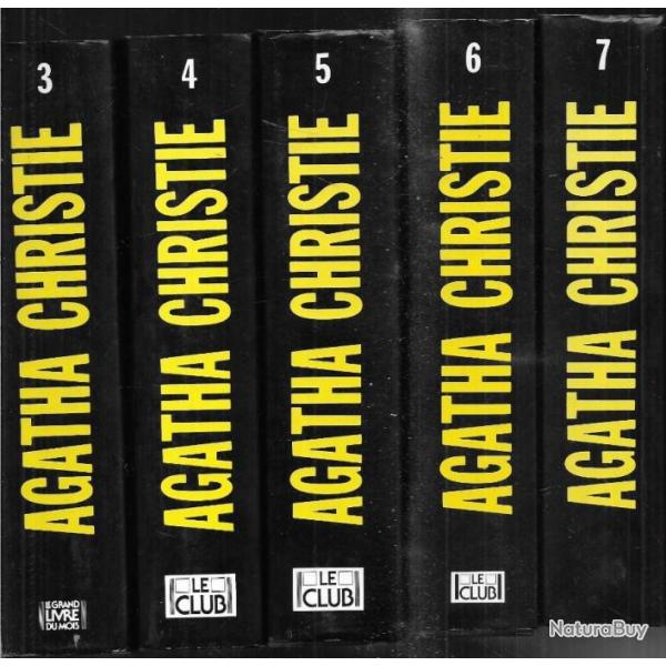 agatha christie lot de 8 volumes ,du 1  8 sans le 6