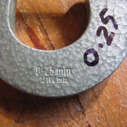 Outil de contôle PALMER de 0 a 25 mm (m266)
